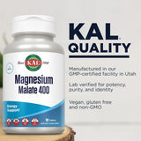 KAL Magnésium Malate – étiquette qualité vegan et non-GMO