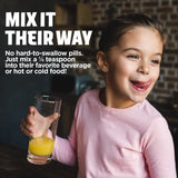 KAL Magnésium Poudre, préparation en boisson pour enfants, option pratique et neutre.