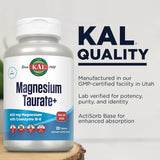 Kal Magnésium Taurate capsules pour routine sportive et soutien musculaire.