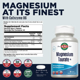 KAL Magnésium Taurate étiquette — informations claires sur les bénéfices potentiels.