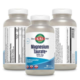 KAL Magnesium Taurate: étiquette claire avec informations utiles sur l'utilisation.