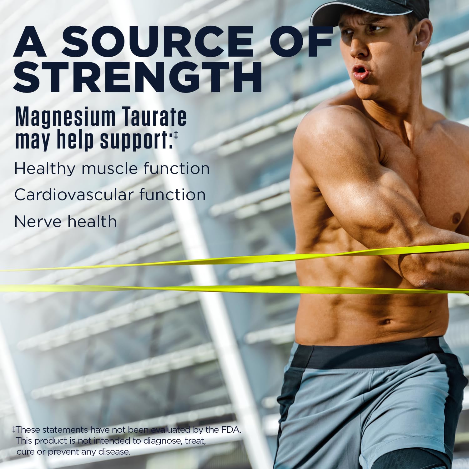 KAL Magnesium Taurate: tablettes de 400 mg pour le soutien musculaire.