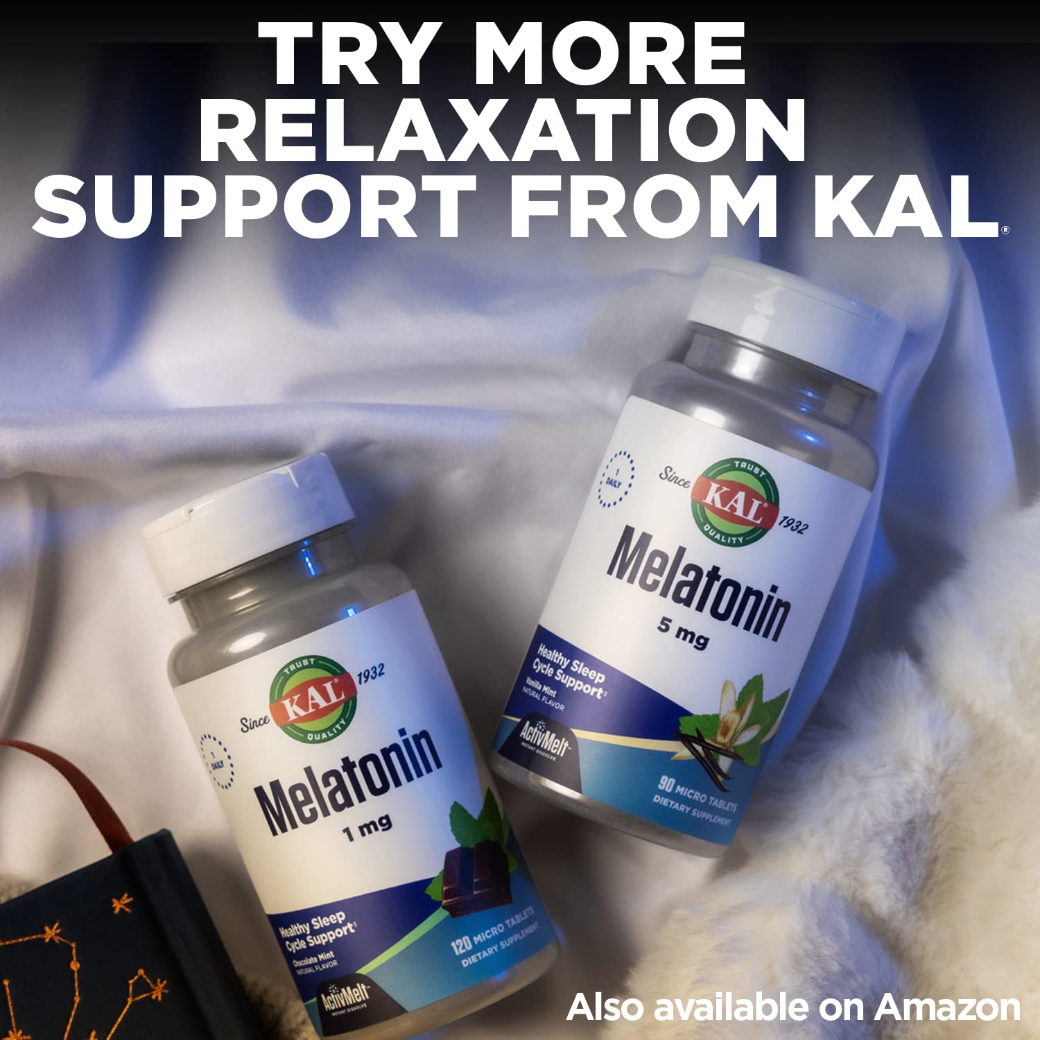 Utilisation nocturne simple – KAL mélatonine 5 mg assure une routine tranquille avant le sommeil