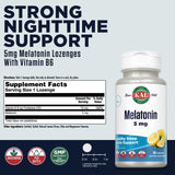 KAL mélatonine 5 mg avec vitamine B6 – pastilles faciles à prendre avant le coucher