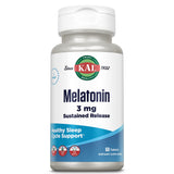Kal Mélatonine: bouteille avec libération prolongee, soutien potentiel à la relaxation nocturne.