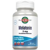 KAL Mélatonine release prolongée – bouteille, soutien calme et cycle de sommeil équilibré.