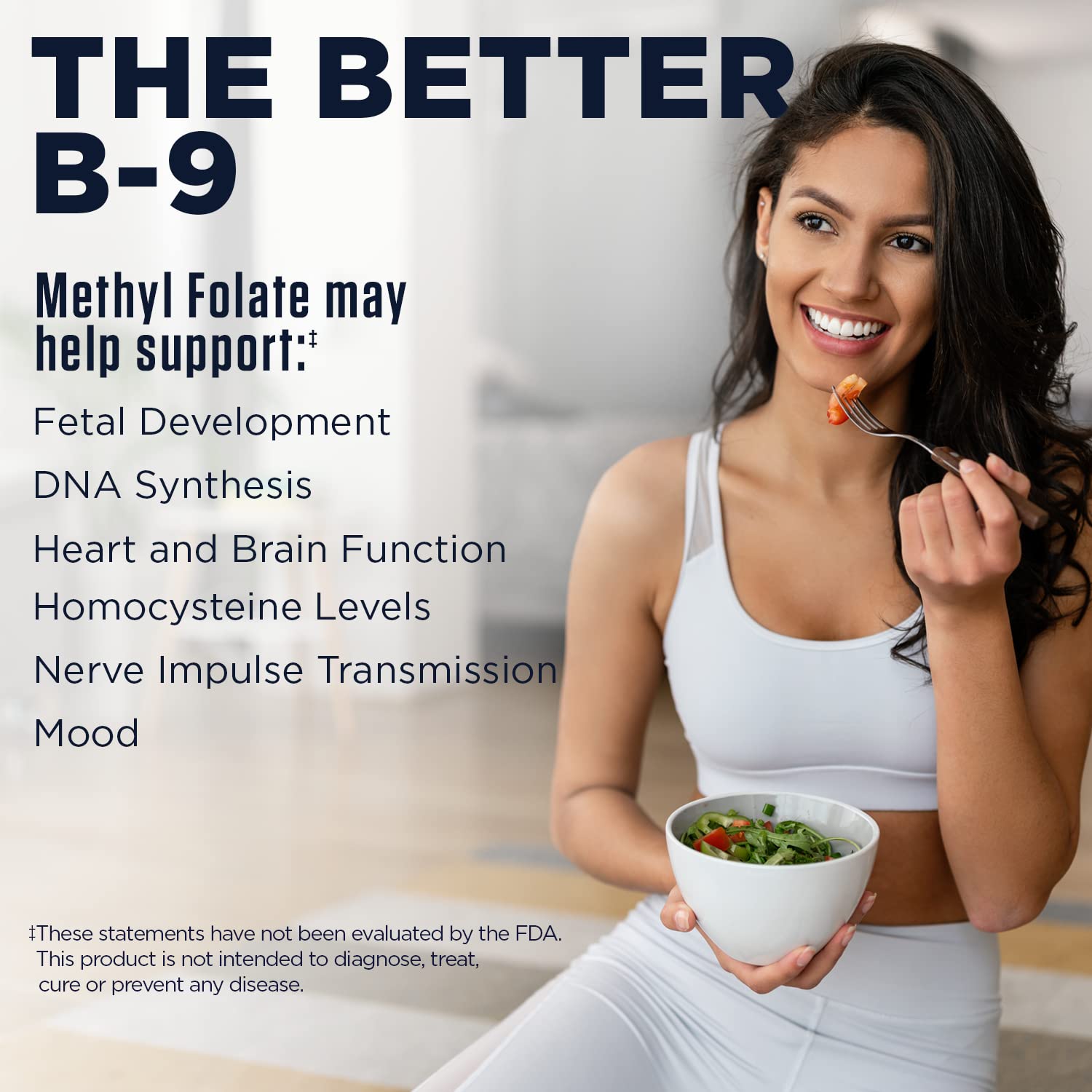KAL Methyl Folate, 90 comprimés en flacon pratique.