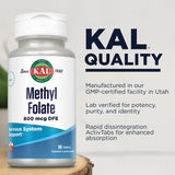 KAL Methyl Folate, dissolution rapide des comprimés en bouche.