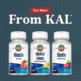Emballage pratique pour le rituel quotidien de KAL Methyl Folate.