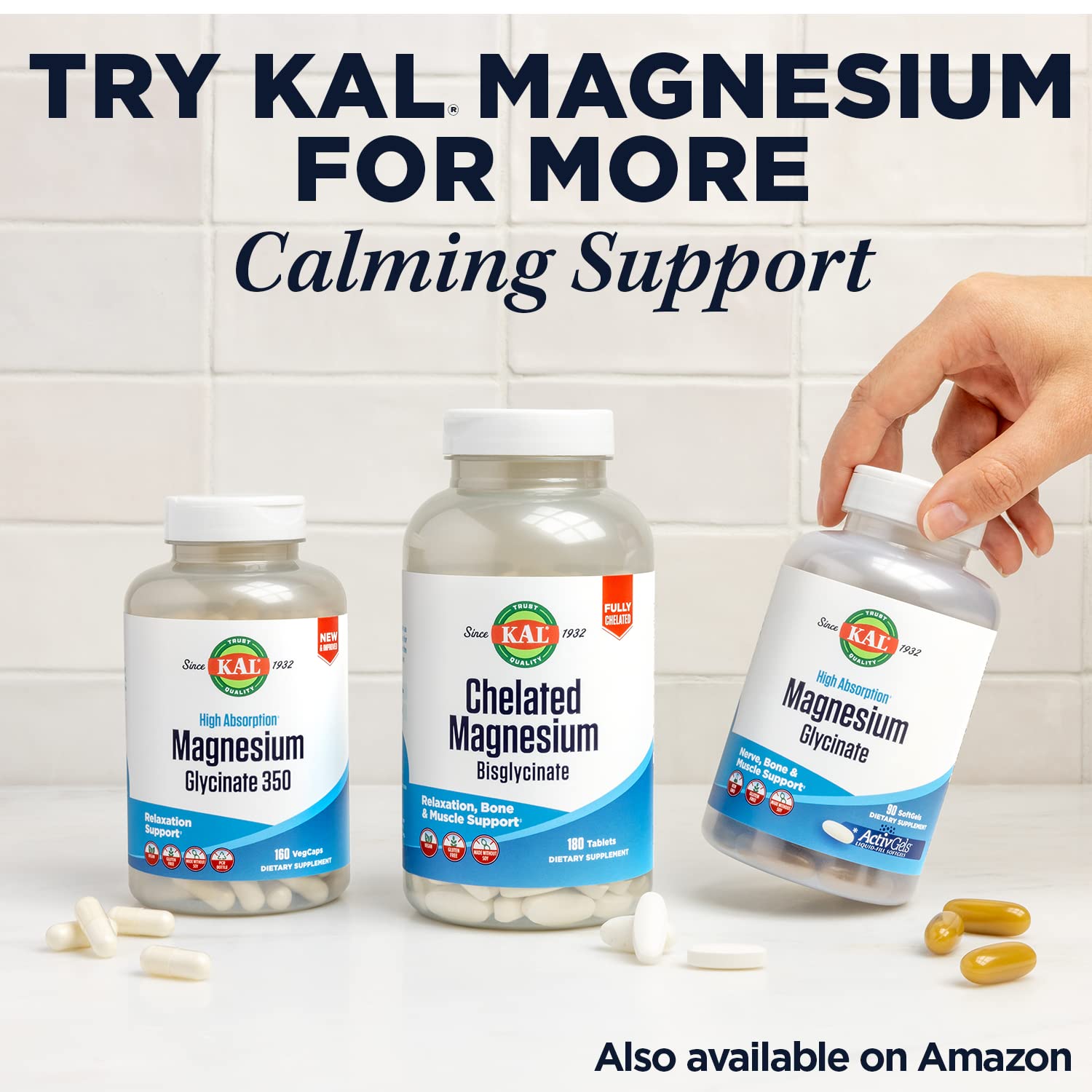 Kal Glucosamine Chondroitin MSM D3 – Mobilité potentielle soutenue par le dosage quotidien.