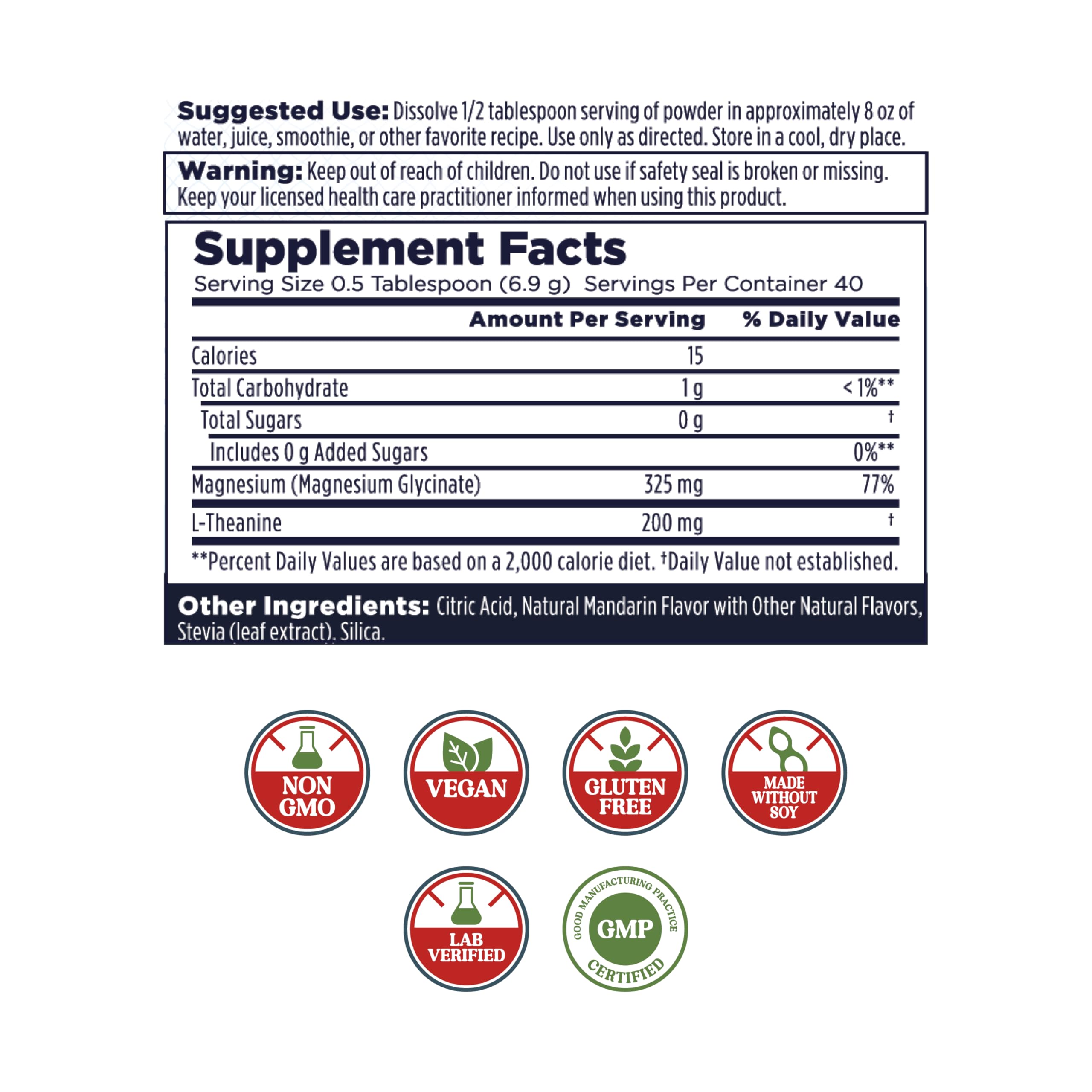 KAL Mood Magnésium poudre mandarine doseur : dosage pratique pour un rituel quotidien relaxant.