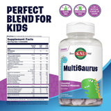 Kal MultiSaurus 11 vitamines et minéraux, soutien quotidien pour la croissance des enfants.