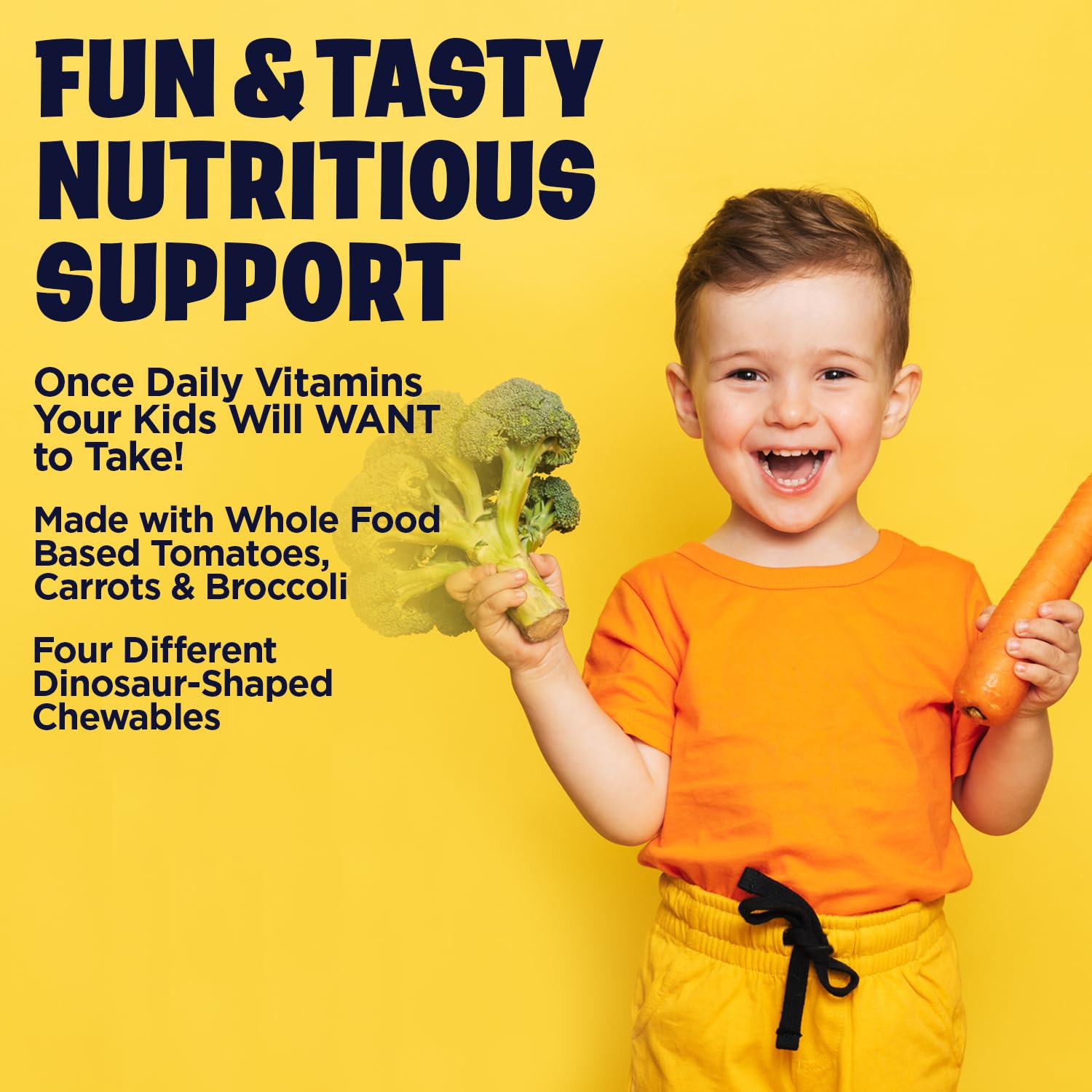 Kal MultiSaurus ingrédients à base d’aliments naturels, nutrition complémentaire en douceur.
