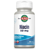 KAL Niacine 50 mg – bouteille de comprimés facilitant l utilisation quotidienne.