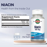 KAL Niacine 50 mg – étiquette d emballage lisible pour choisir la dose.