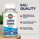 KAL Lactase Enzyme – formulation sans soja pour l’alimentation quotidienne.