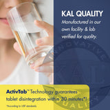 Kal tablettes calcium-magnes desintegration activtab: absorption potentielle rapide.