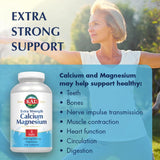 Kal tablettes calcium-magnes gros-plan dos: dosage lisible et fiable.