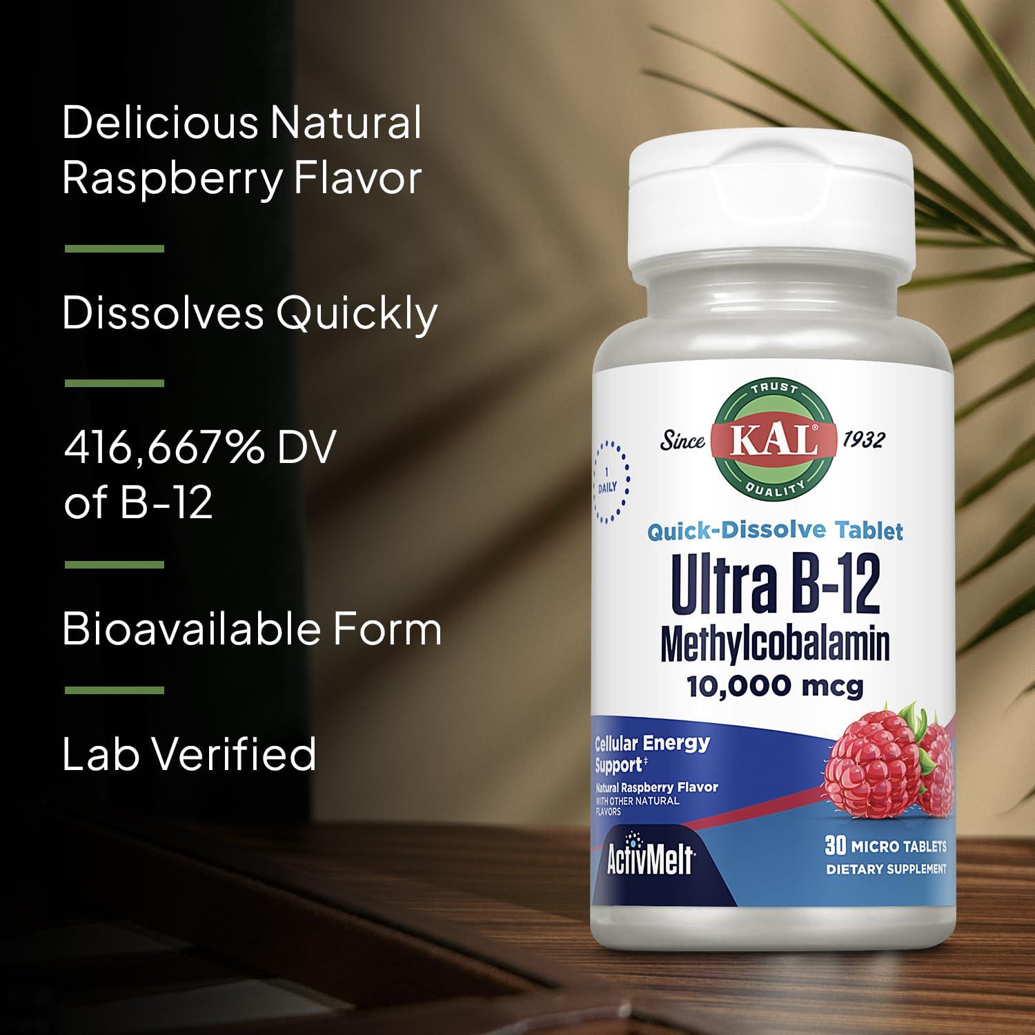 Absorption supérieure grâce à la méthylcobalamine dans Kal Ultra B12