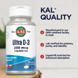 KAL Ultra D3 – dose quotidienne visible, intégration facile dans la routine.