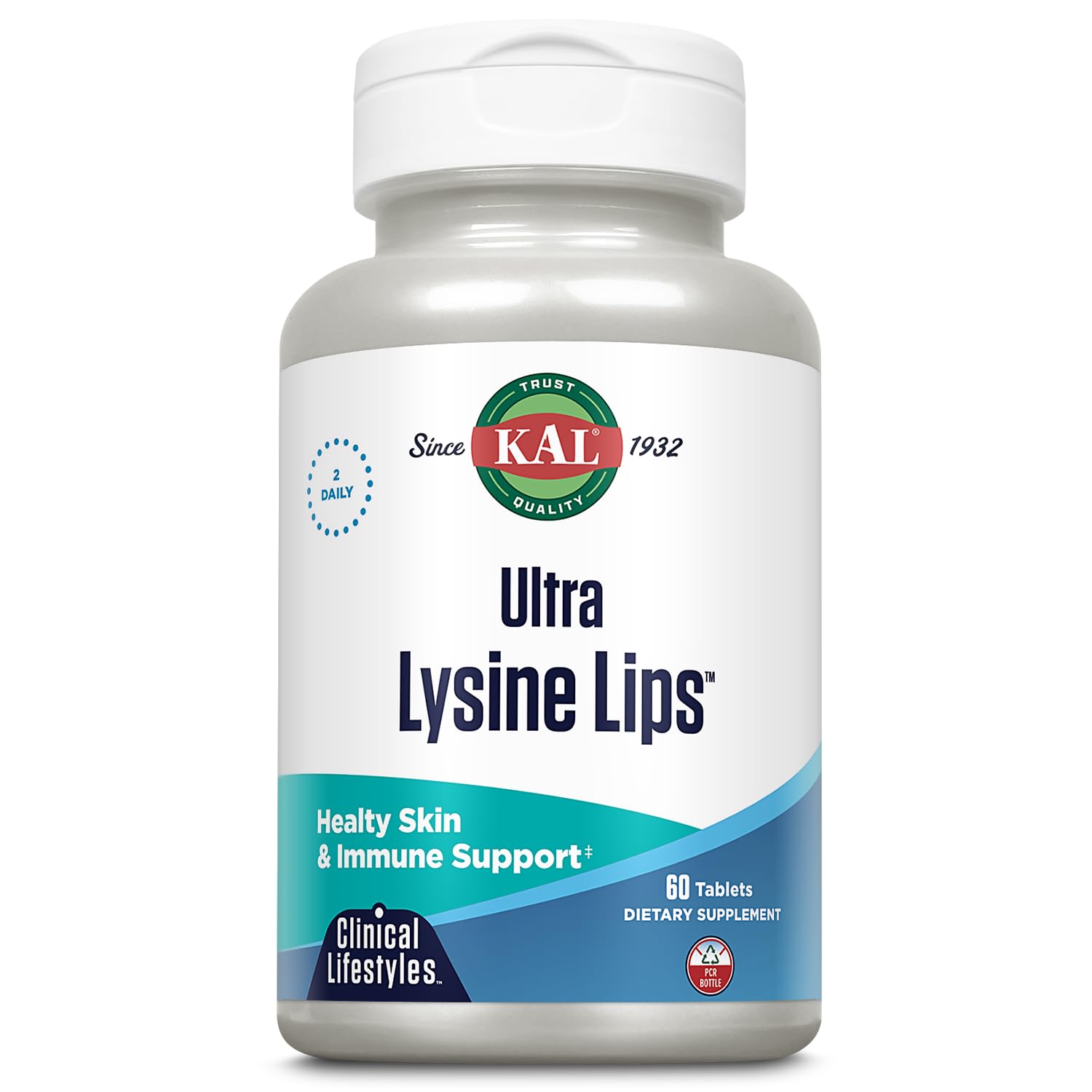 Flacon Kal Ultra L-Lysine pour les lèvres, soutien potentiel de la peau.