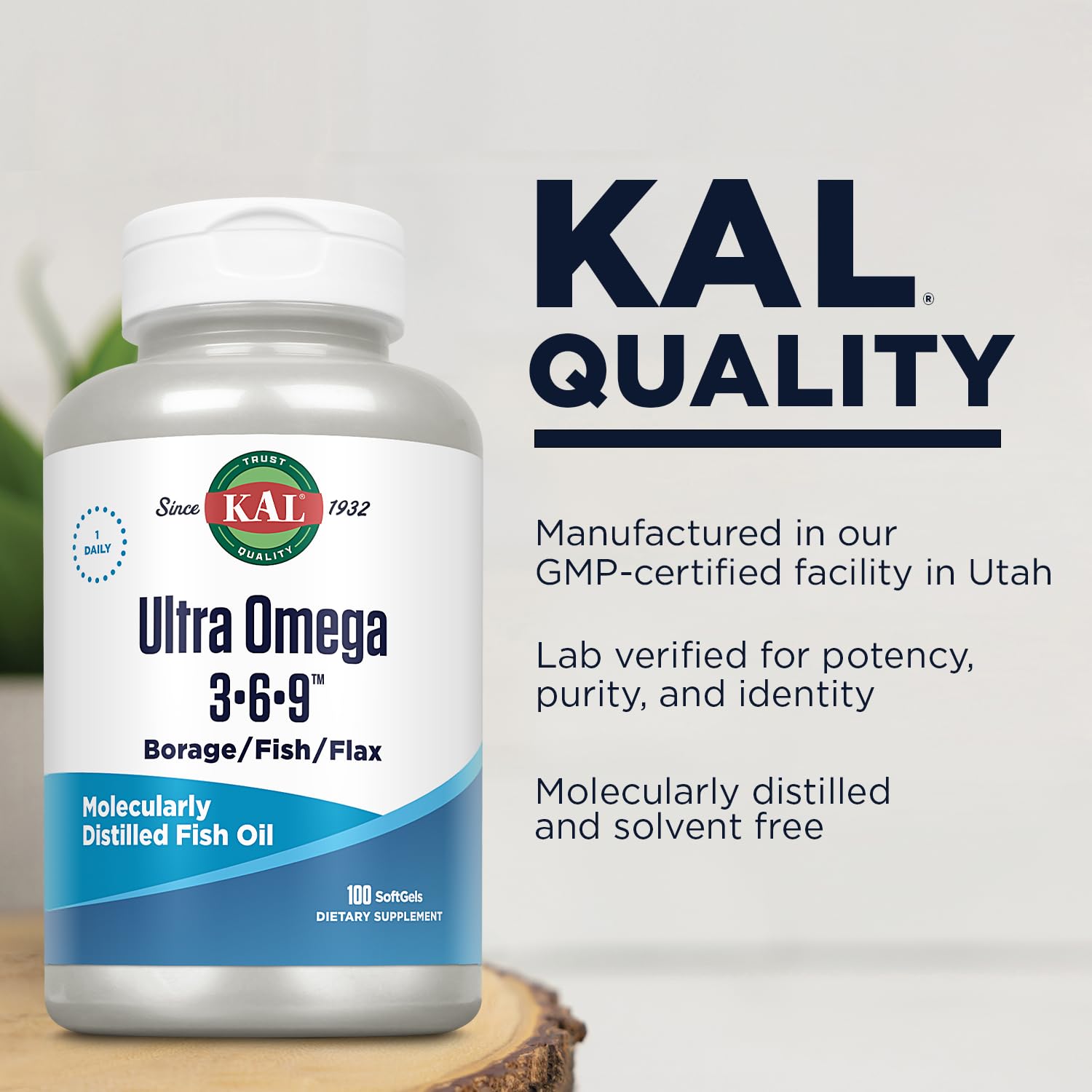 KAL Ultra Omega 3-6-9, prise de gélule, mobilité potentielle.