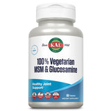 KAL MSM et glucosamine végétariens, bouteille pratique pour soutenir la mobilité.