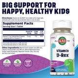 KAL Vitamin D-Rex - tablettes micro-dissolvantes, dissolution rapide sur la langue.