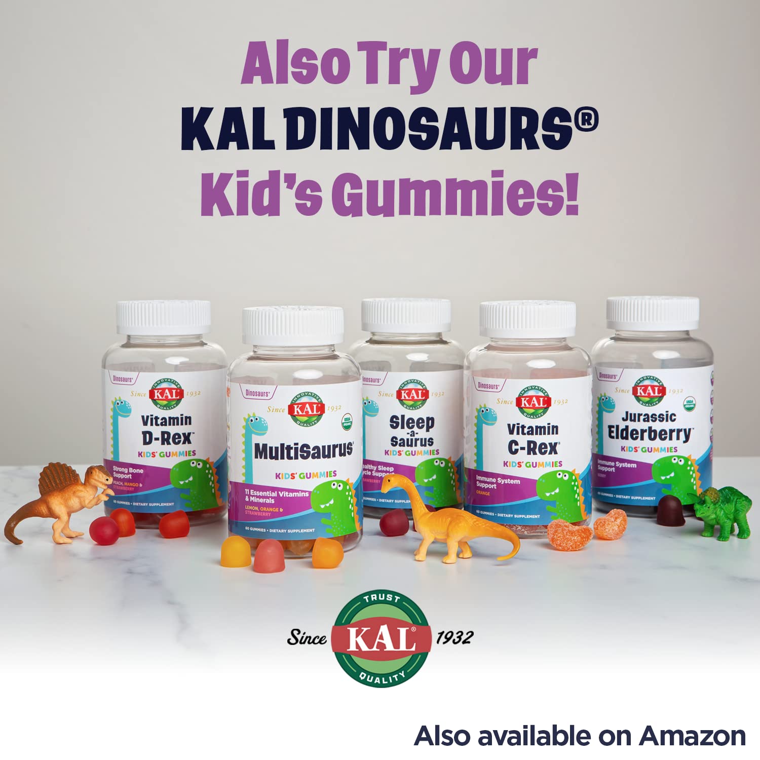 KAL Vitamin D-Rex - format pratique pour les familles et les déplacements.