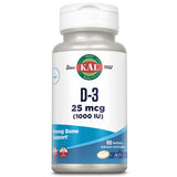 KAL vitamine D3 ActivGel en bouteille, gélules faciles à avaler