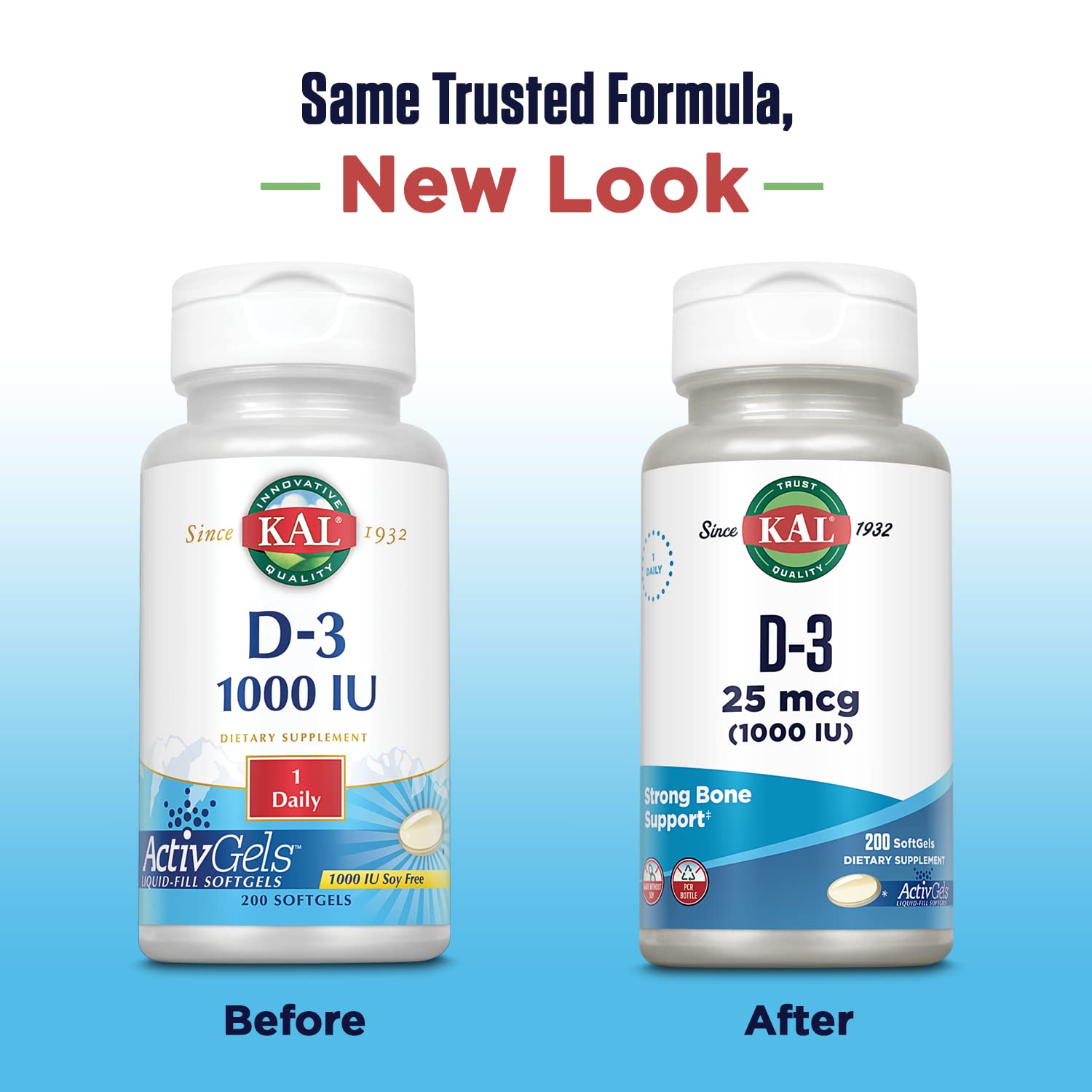 Gélules liquides ActivGel KAL D3, déglutition facilitée