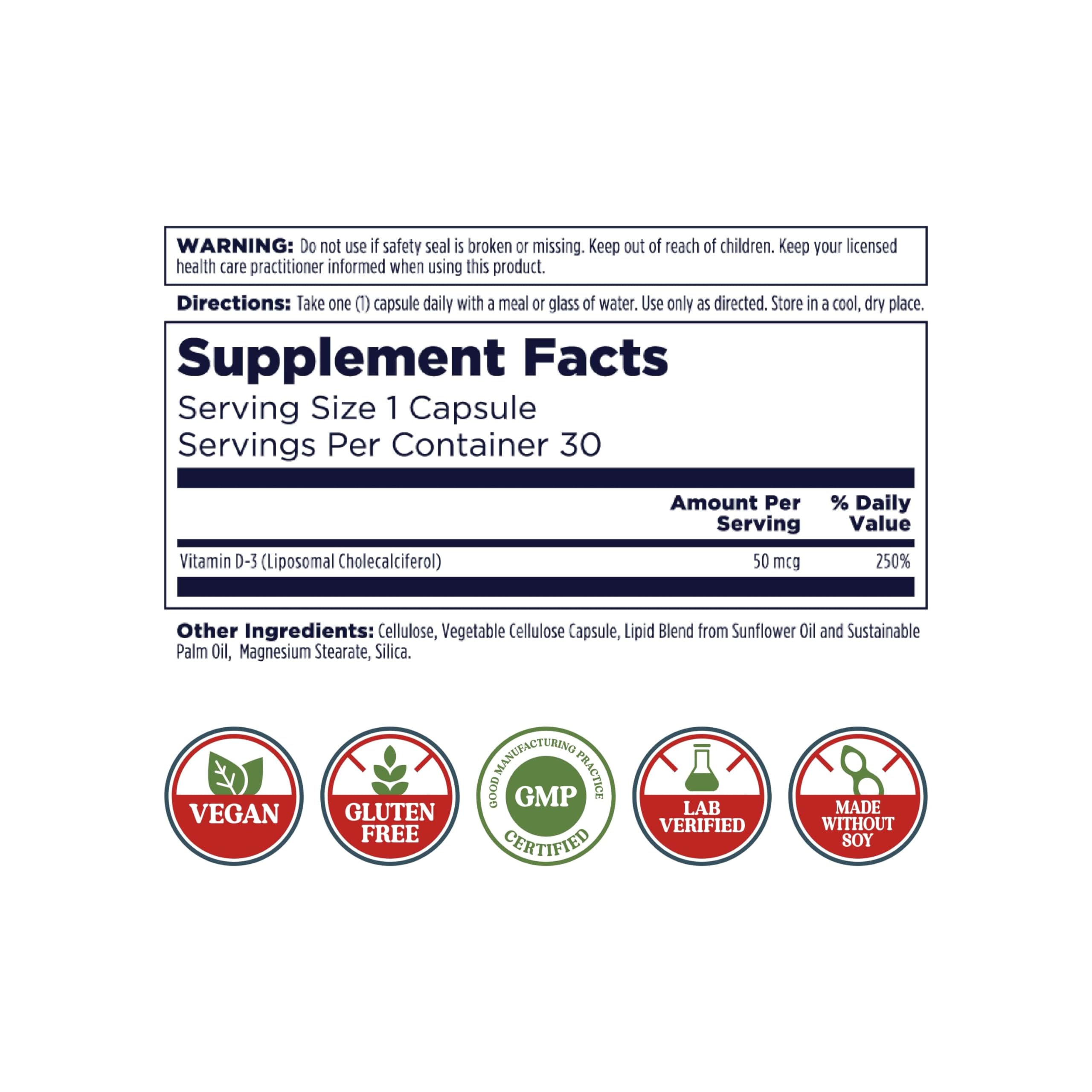 Kal vitamine D3 liposomale – Capsule vegan, absorption élevée potentielle pour le quotidien.