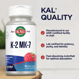 KAL ActivMelt MK-7, formation durable dans l organisme pour une routine quotidienne.