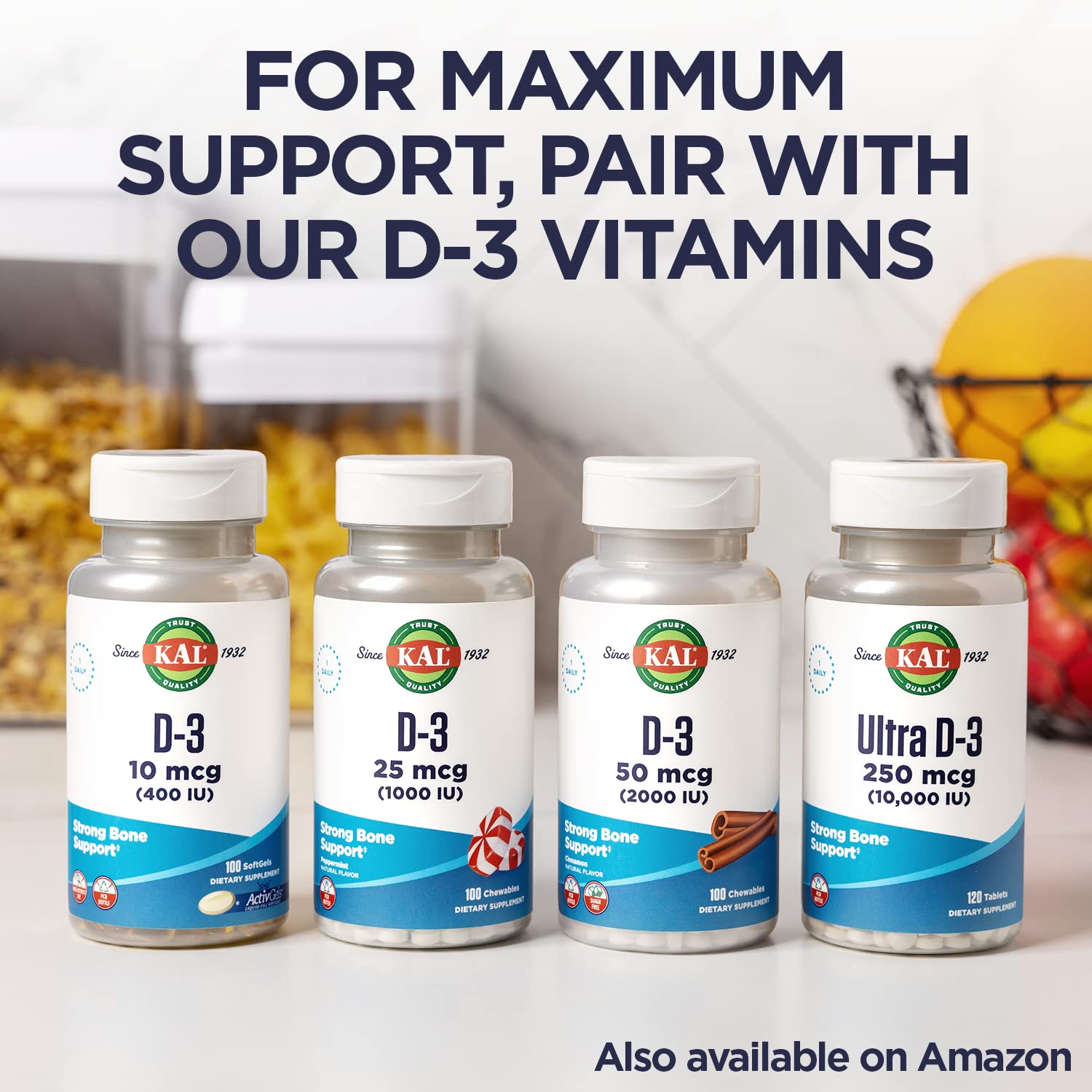 KAL Vitamine K2 MK7 ActivMelt saveur framboise naturelle, prise facile au quotidien.