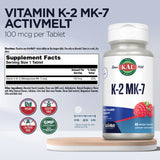KAL ActivMelt micro-tablettes qui fondent en bouche, goût framboise naturelle.
