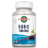 KAL pastilles cerise B6 B12 acide folique – énergie naturelle et saveur fruitée.
