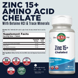 Kal Zinc 15+ etiquette claire et details sur les ingredients