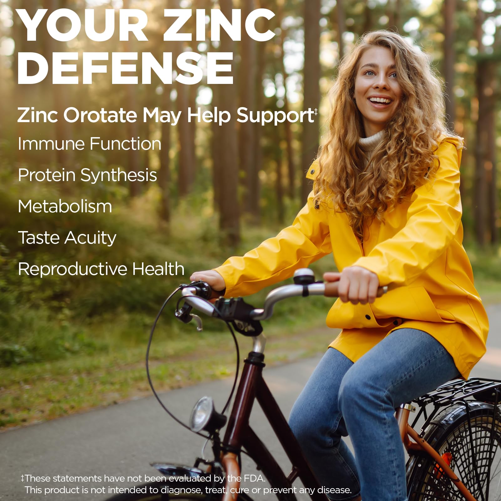Étiquette KAL Zinc Orotate, vegan et sans gluten.