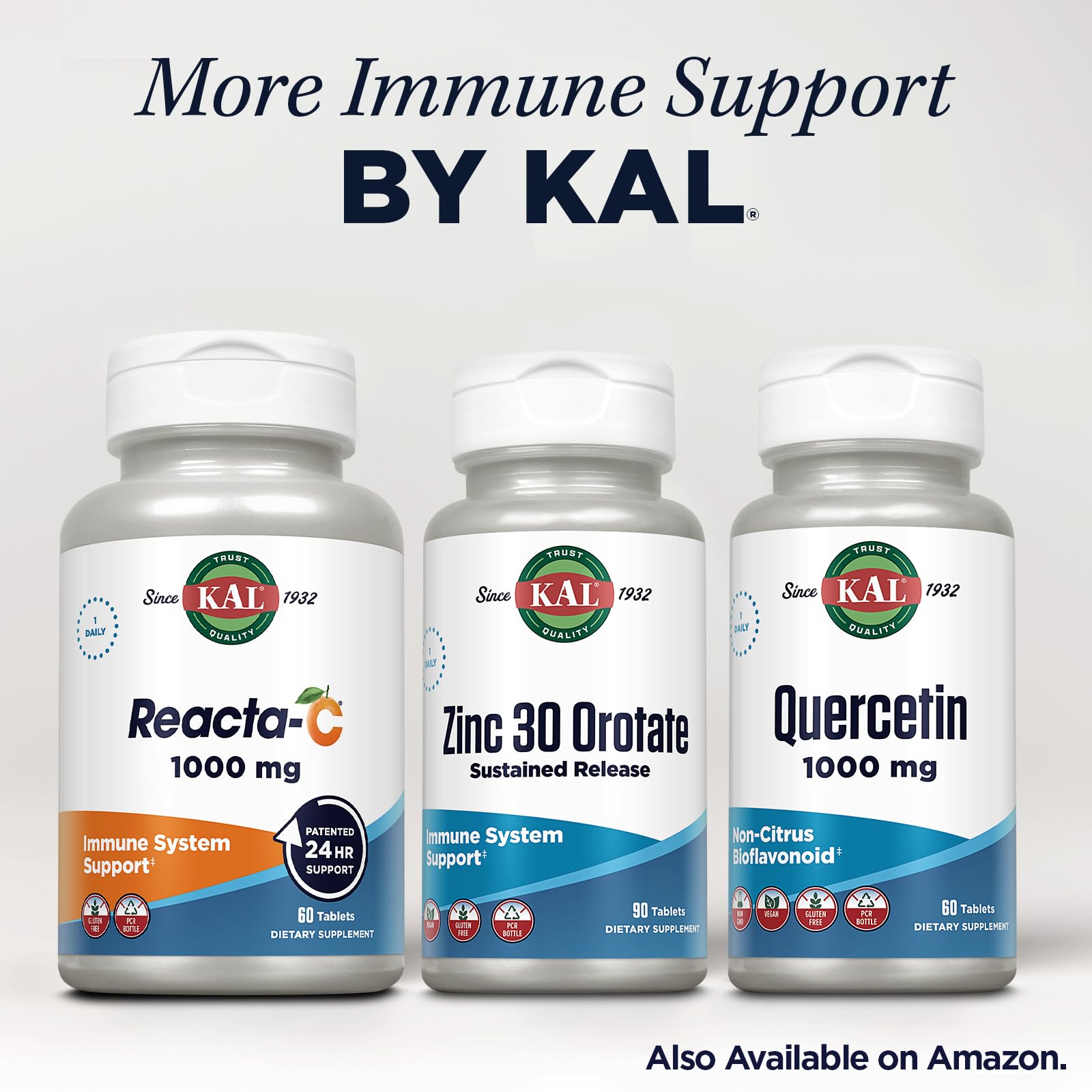 Tablettes KAL Zinc Orotate faciles à avaler, dosage 30 mg.