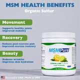 MSMPure poudre MSM fine se dissolvant facilement dans l'eau.
