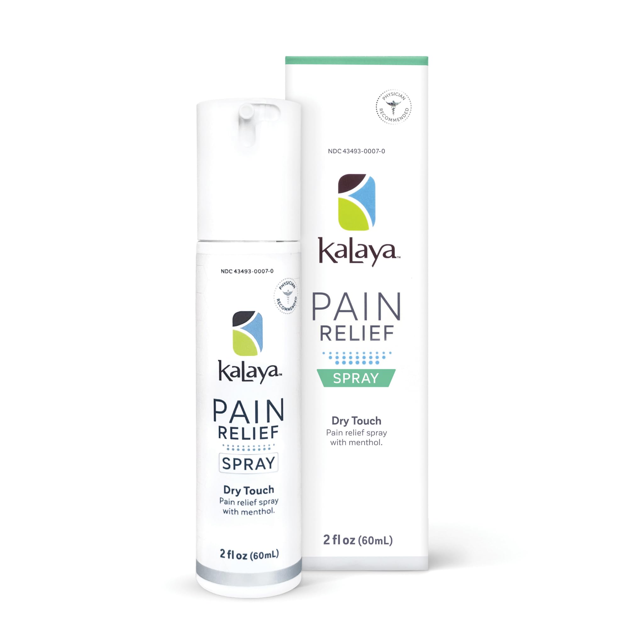 Kalaya Naturals vaporisateur flacon à pompe sans air, soulagement musculaire potentiel.
