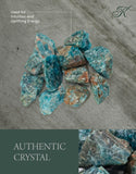 KALIFANO Apatite bleue brute – formes uniques et nuances distinctes pour projets.