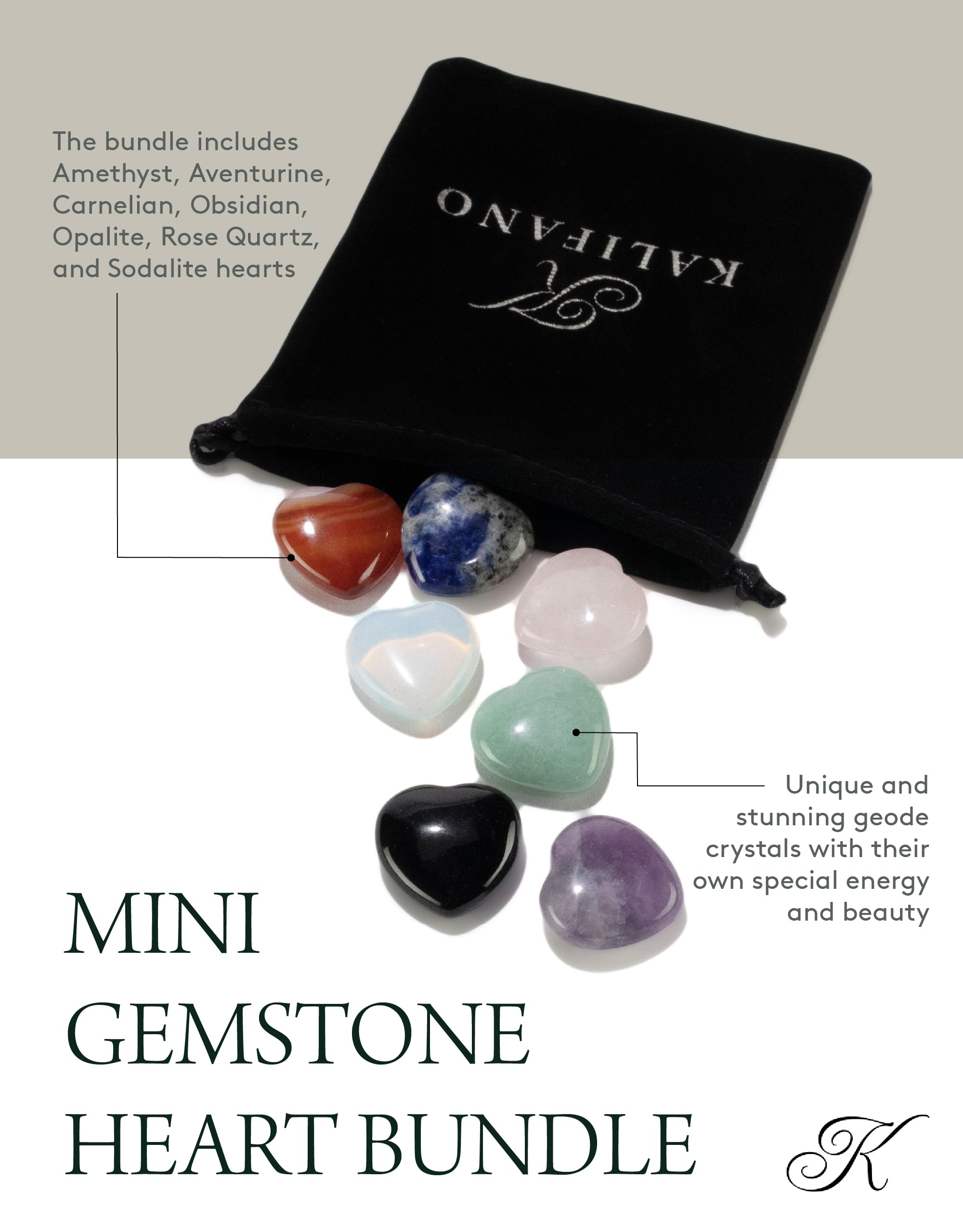 Kalifano Coeur Obsidienne – protection et clarté au quotidien
