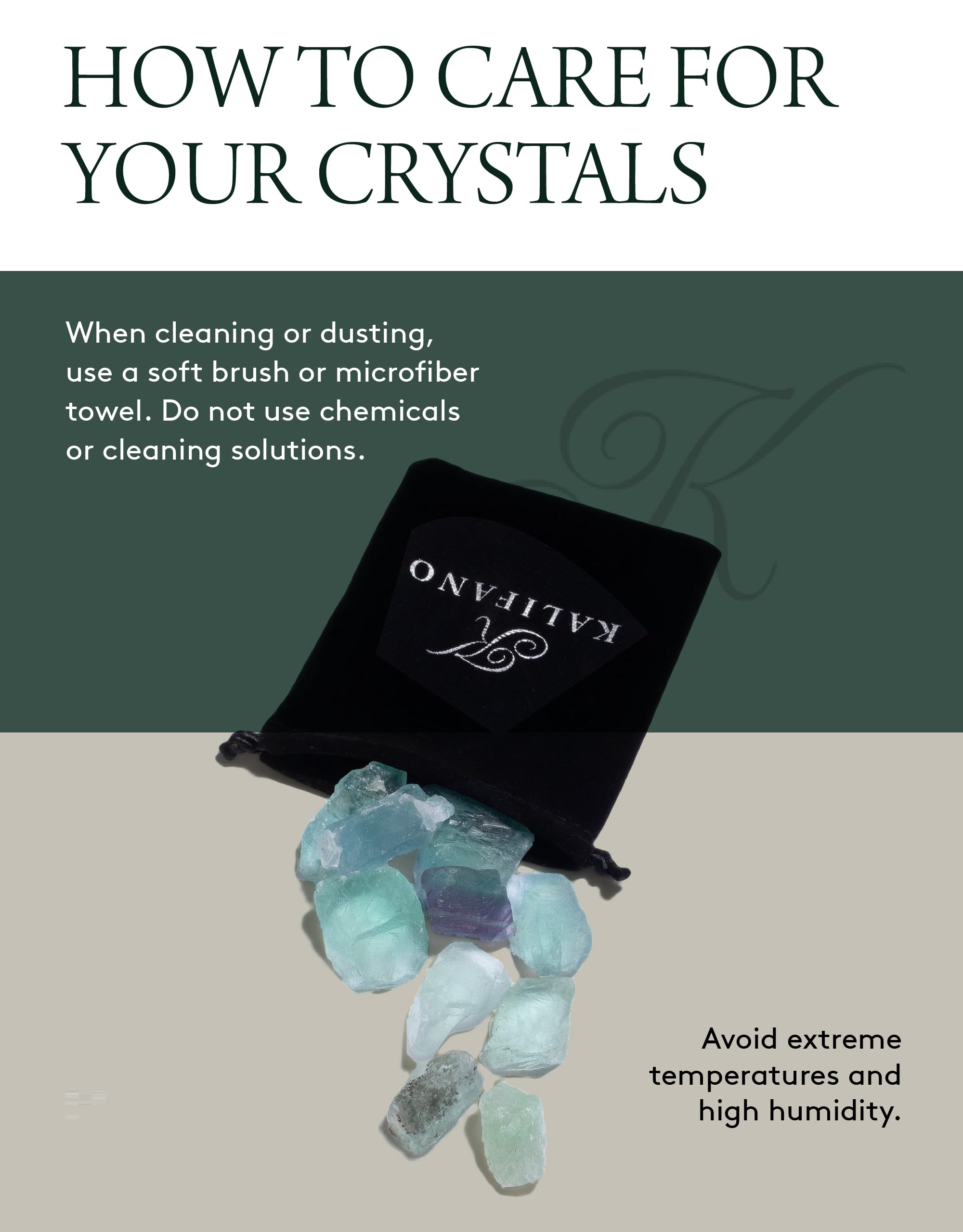 Kalifano fluorite brut pour concentration et rituels méditatifs.