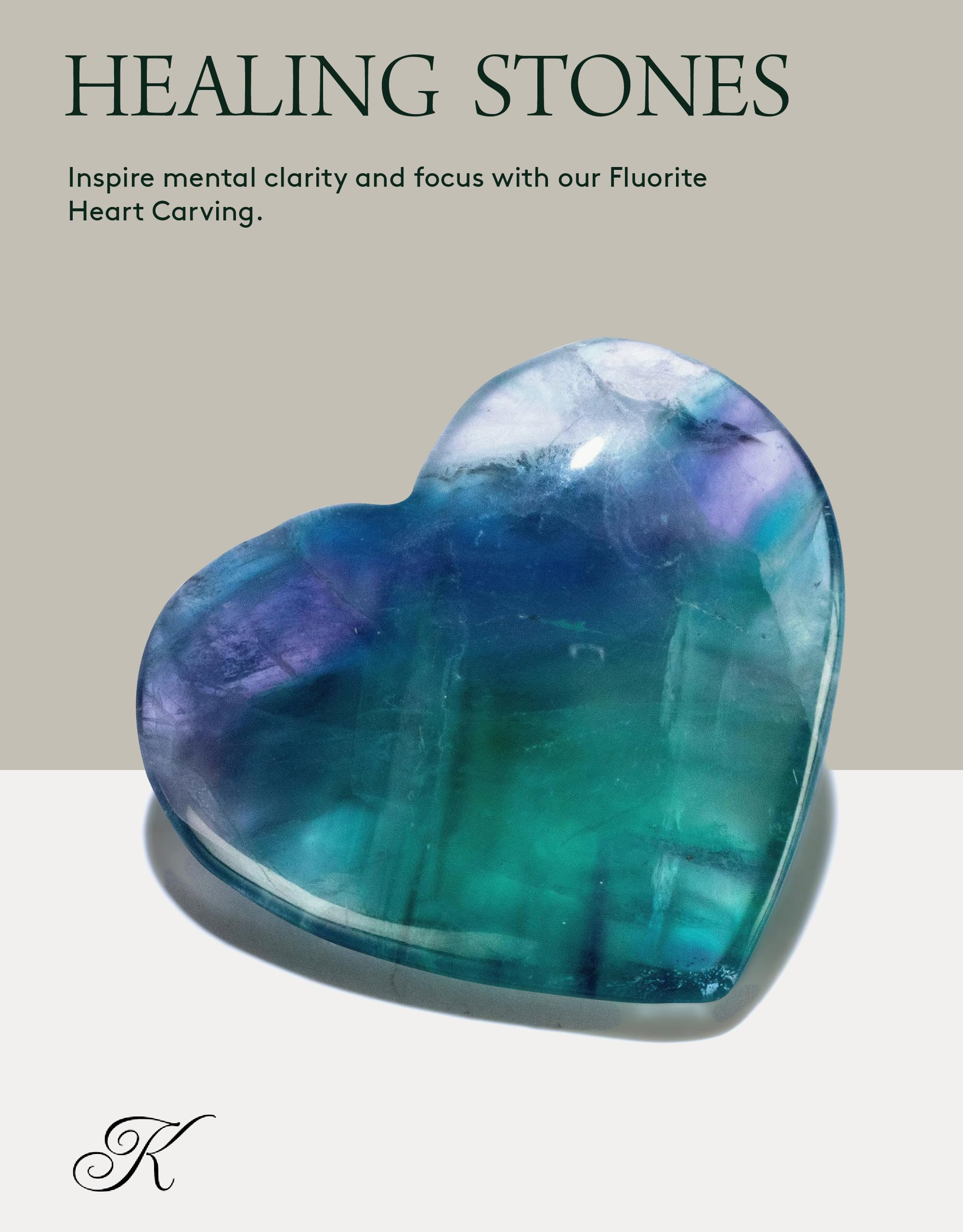 Kalifano fluorite teinte arc en ciel: couleur apaisante idéale pour ambiance zen