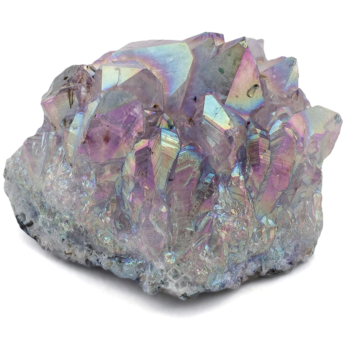 Kalifano géode améthyste aura angélique, idéale pour méditation et calme.