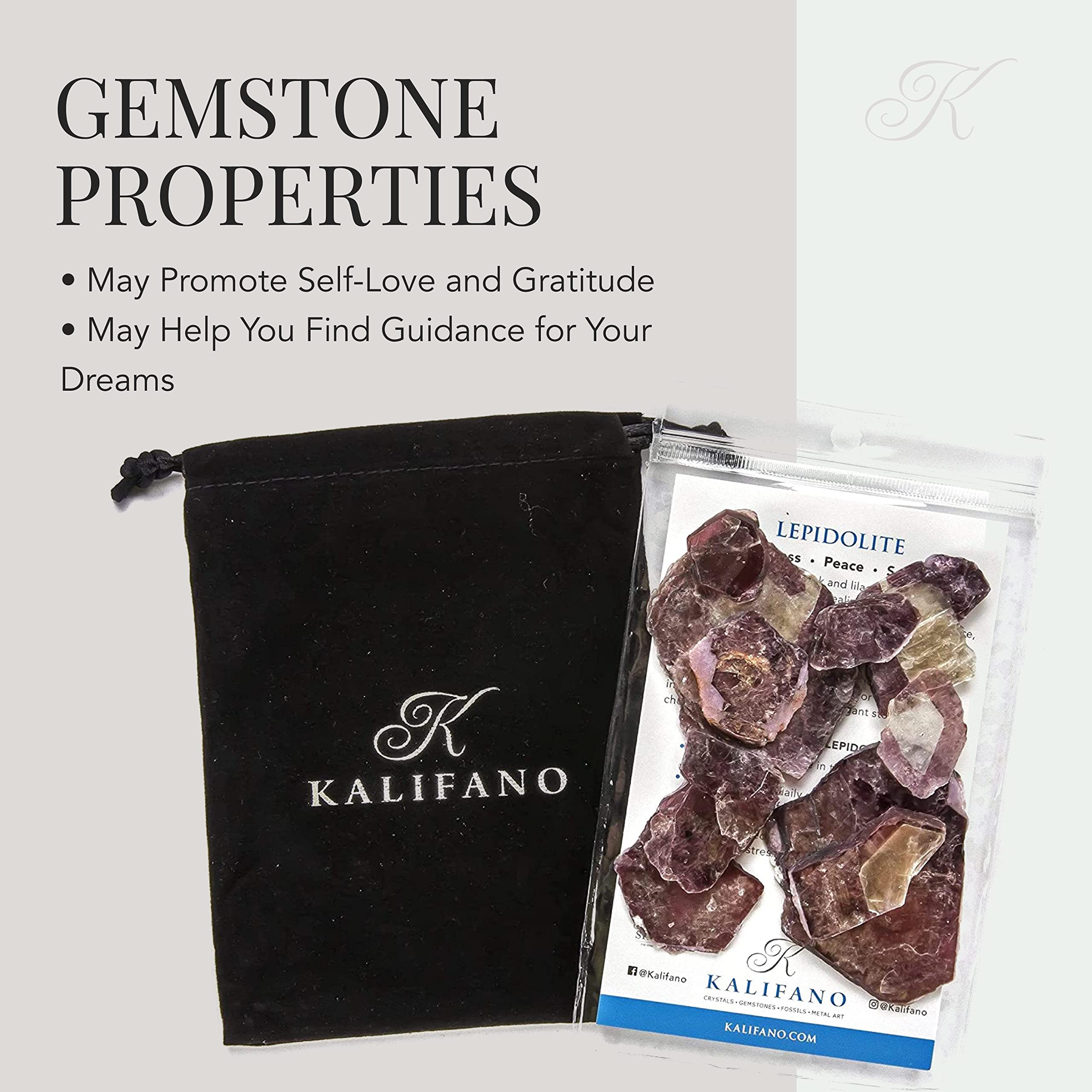 Lepidolite Kalifano: activation possible des chakras et harmonisation des énergies.