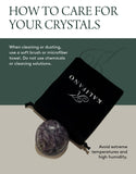 KALIFANO Lepidolite – carte d'information incluse pour transparence et connaissance.