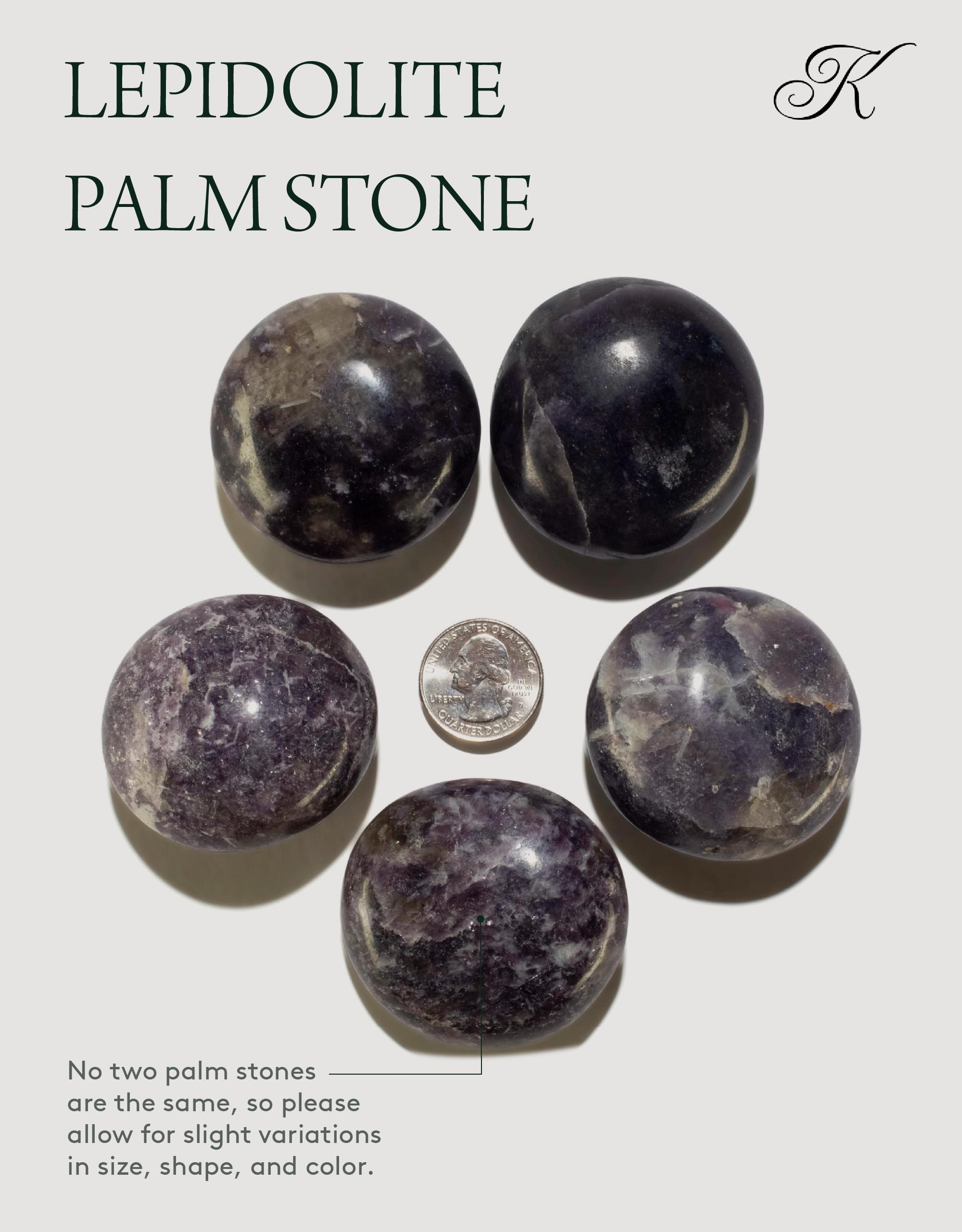 KALIFANO Lepidolite – gros plan montrant textures et couleurs uniques.