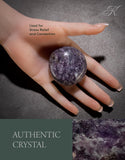 KALIFANO Lepidolite – pierre paume utilisée en Reiki et méditation.